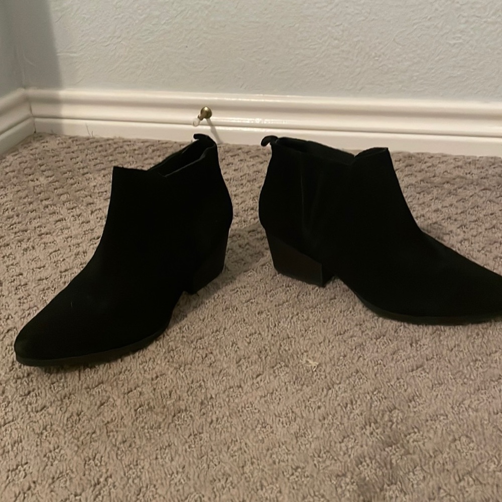 low boots/black/suede